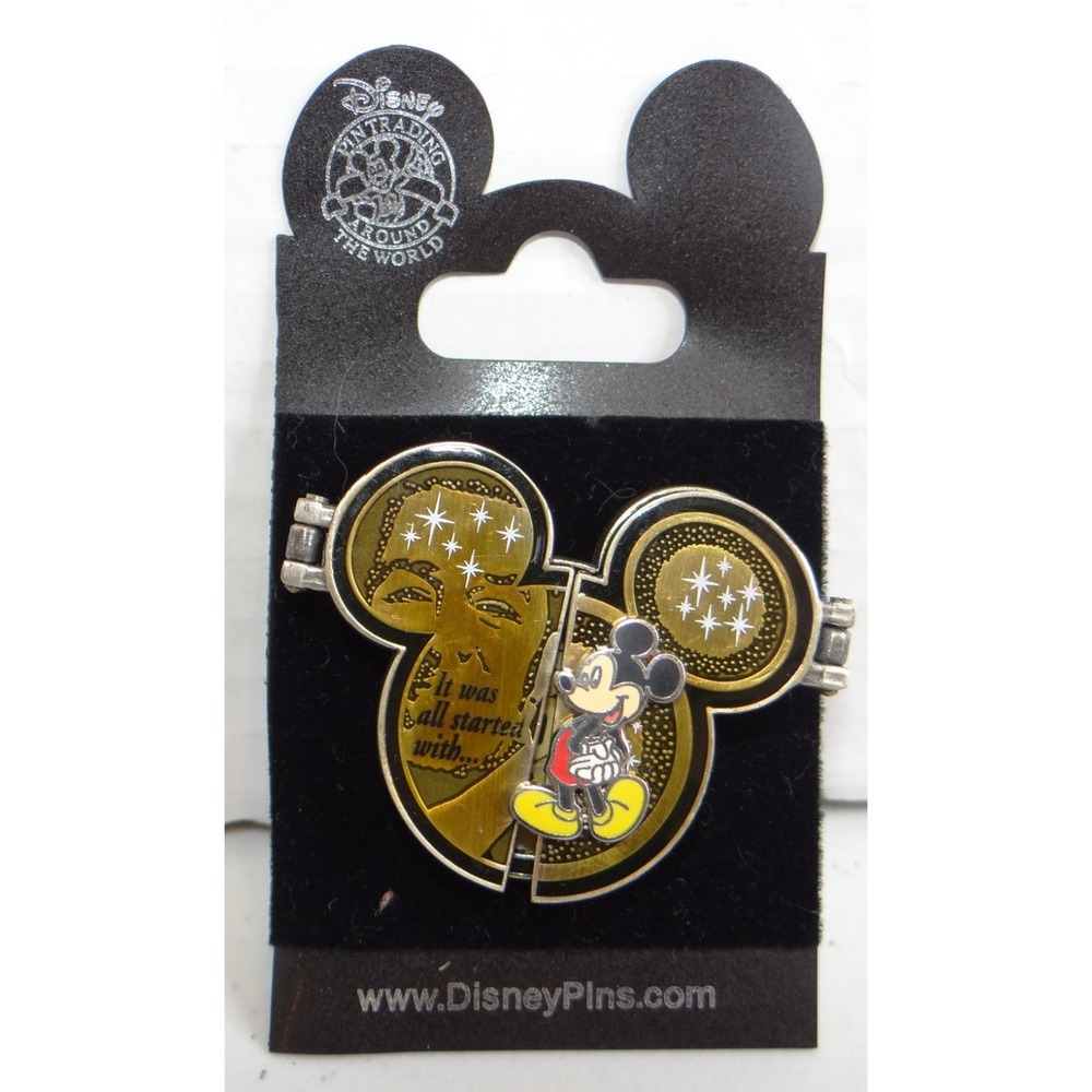 Disney Pin Trading Around‎ The World Mickey Mouse Walt Disney Hinge Pin 3002